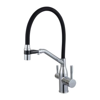 Смеситель для кухни Frap F4397 Хром черный